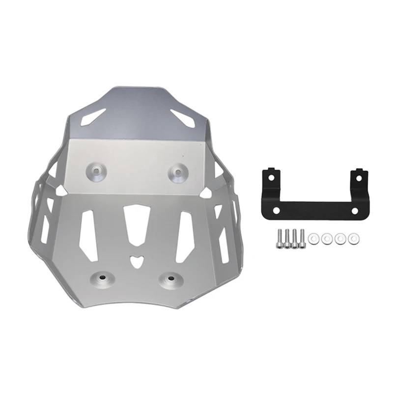 Skid Plate Für R1300GS Für R 1300 GS R 1300GS 2023 2024 2025 Unterfahrschutz Motorschutz Bauchwanne Schutzabdeckung Bash Guards Ölwannenplatte Engine Protection Plate(Silver) von YAKISA
