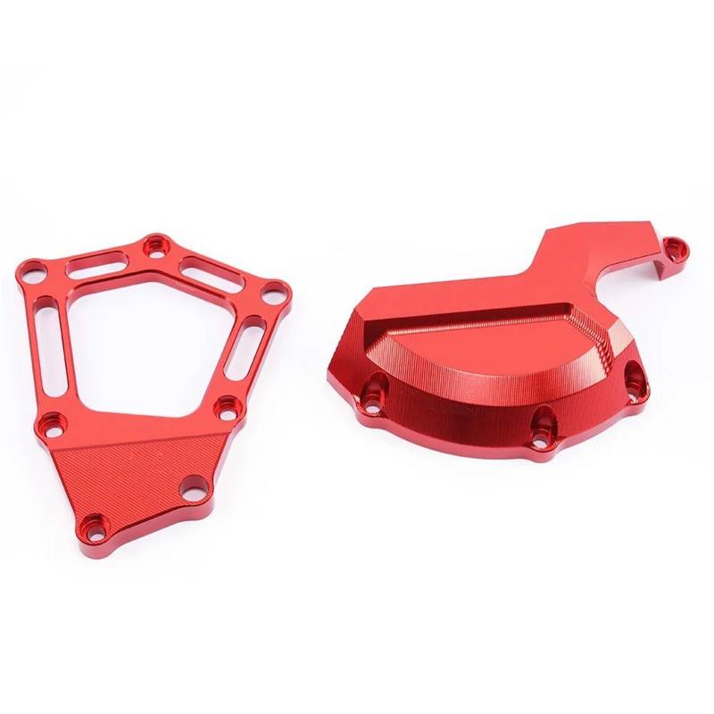 Skid Plate Für S1000RR Für HP4 Für S1000R Für S1000XR 2009-2018 Motorradmotor Statorschutzabdeckung Schutz Seitenkofferschieber Engine Protection Plate(Red) von YAKISA