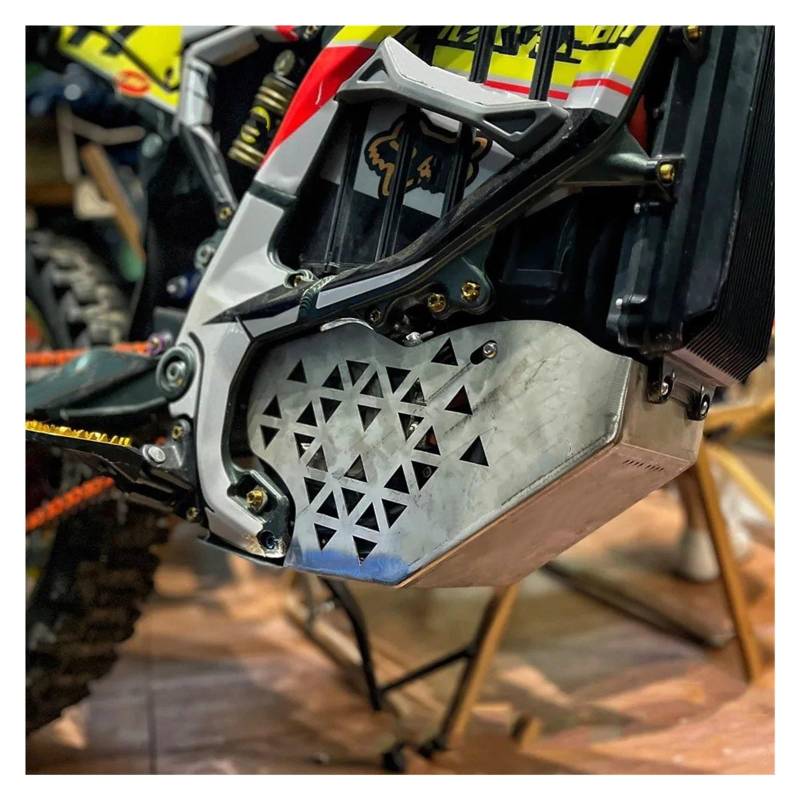 Skid Plate Für Sur-Ron Für Ultra Für Bee Elektrisches Motorrad Motorschutz Aluminiumlegierung Chassis Kotflügel Schutzabdeckung Unterfahrschutz Engine Protection Plate(Fully Surrounded A) von YAKISA