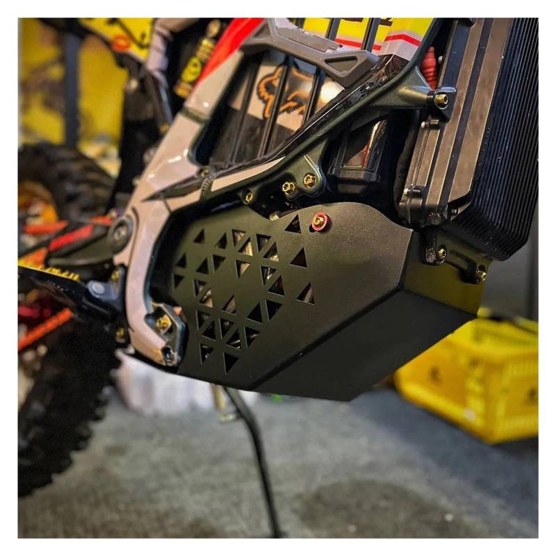 Skid Plate Für Sur-Ron Für Ultra Für Bee Elektrisches Motorrad Motorschutz Aluminiumlegierung Chassis Kotflügel Schutzabdeckung Unterfahrschutz Engine Protection Plate(Fully Surrounded B) von YAKISA