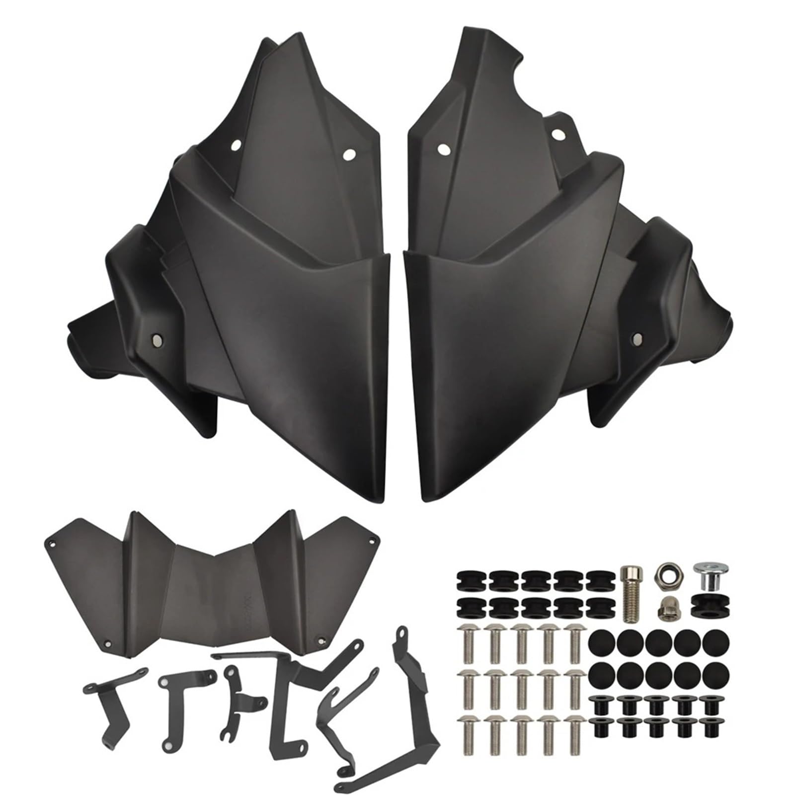 Skid Plate Für Tracer 9 GT 2021-2023 Für MT09 SP Bauchwanne Bauchpanschutz Motorrad Untermotor Chassis Schutz Skid Platte Spoiler Engine Protection Plate(Black) von YAKISA