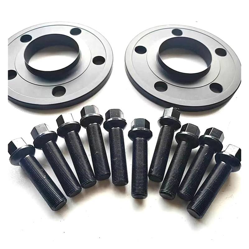 Spurplatten Für Benz Für GLE Für GLS Für TÜV Zertifiziert 5X11 2 66,6 Hubcentric Spacer Kit Mit Erweiterte Schrauben 15x 1,25 Ball Spurverbreiterungen(20mm Black-Thin) von YAKISA