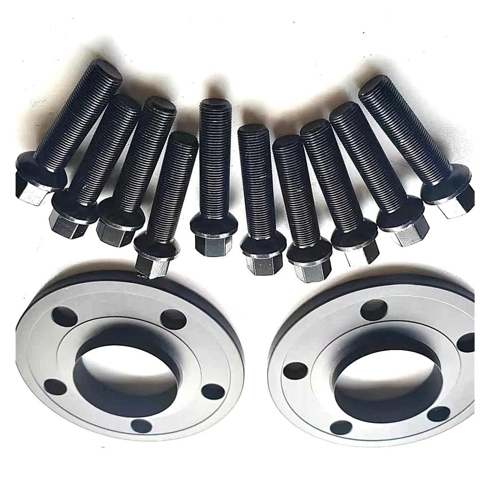 Spurplatten Für Benz Für GLE Für GLS Für TÜV Zertifiziert 5X11 2 66,6 Hubcentric Spacer Kit Mit Erweiterte Schrauben 15x 1,25 Ball Spurverbreiterungen(20mm Silver) von YAKISA