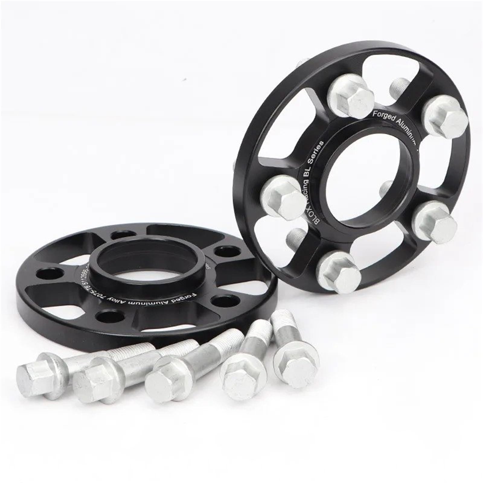 Spurplatten Für Benz W168/124/201/202/203/210 M12x1.5 2 Stück 12/15/20mm 7075 Aluminium Geschmiedet Spurverbreiterungen Adapter PCD 5x112 CB = 66,5mm Anzug Spurverbreiterungen(2PCS 12mm) von YAKISA