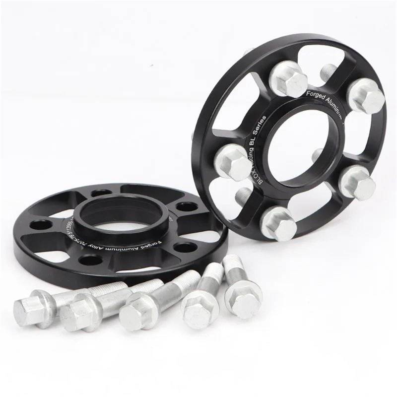 Spurplatten Für Benz W168/124/201/202/203/210 M12x1.5 2 Stück 12/15/20mm 7075 Aluminium Geschmiedet Spurverbreiterungen Adapter PCD 5x112 CB = 66,5mm Anzug Spurverbreiterungen(2PCS 15mm) von YAKISA