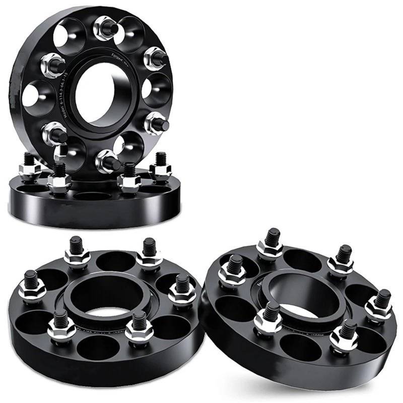 Spurplatten Für Chevrolet Für Traverse 2018-2025 Flansch Platte T6-7075 Spurverbreiterungen Aluminium Hub Verbreitert Adapter 2/4 PCS 6x12 0 66,9 M14 X 1,5 Spurverbreiterungen(4PCS,30mm) von YAKISA