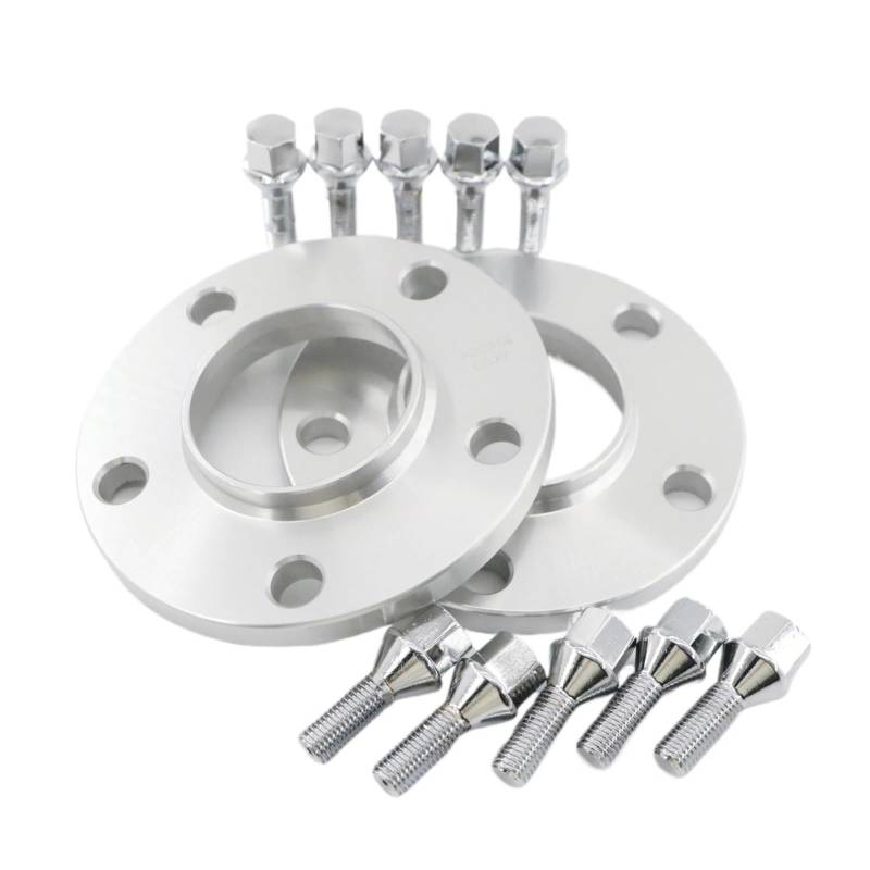 Spurplatten Für E36 E46 E60 E61 E62 E90 E91 2 Stück 12 Mm 15 Mm 20 Mm Hubcentric-Radabstandshalter + Radschrauben-Kit 5 X 120 Spurverbreiterungen(15mm) von YAKISA