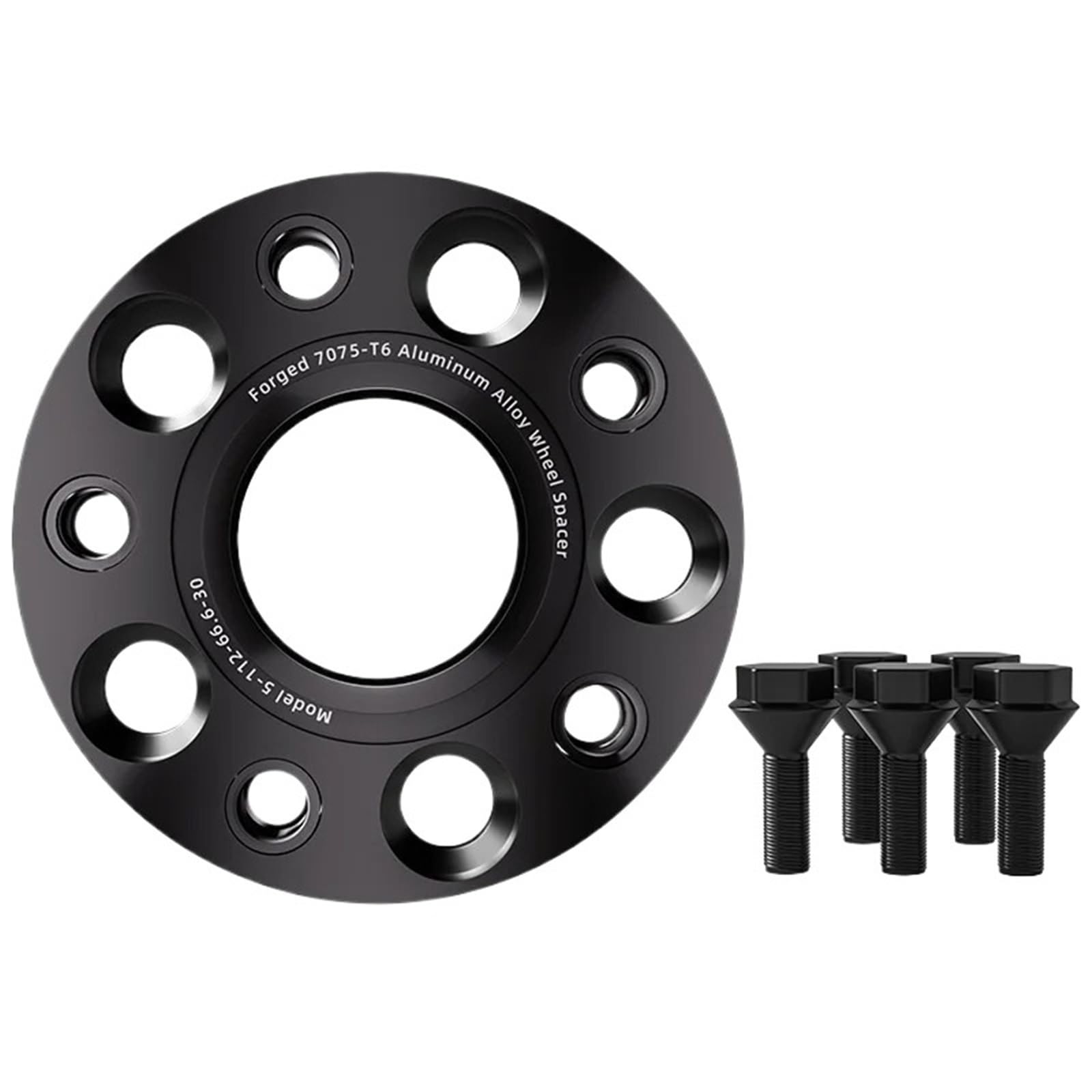 Spurplatten Für Ford Für F 150 2013-2024 Flansch Plate15/20/25/30/35mm 2/4 Stücke 6X13 5 87,1 M14X 1,5 Hub Centric Schwarz Geschmiedet Rad Spacer Spurverbreiterungen(2pcs 30mm) von YAKISA