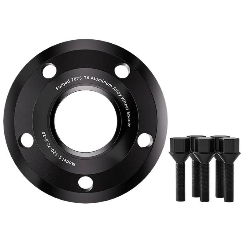 Spurplatten Für Ford Für F 150 2013-2024 Flansch Plate15/20/25/30/35mm 2/4 Stücke 6X13 5 87,1 M14X 1,5 Hub Centric Schwarz Geschmiedet Rad Spacer Spurverbreiterungen(4pcs 15mm) von YAKISA