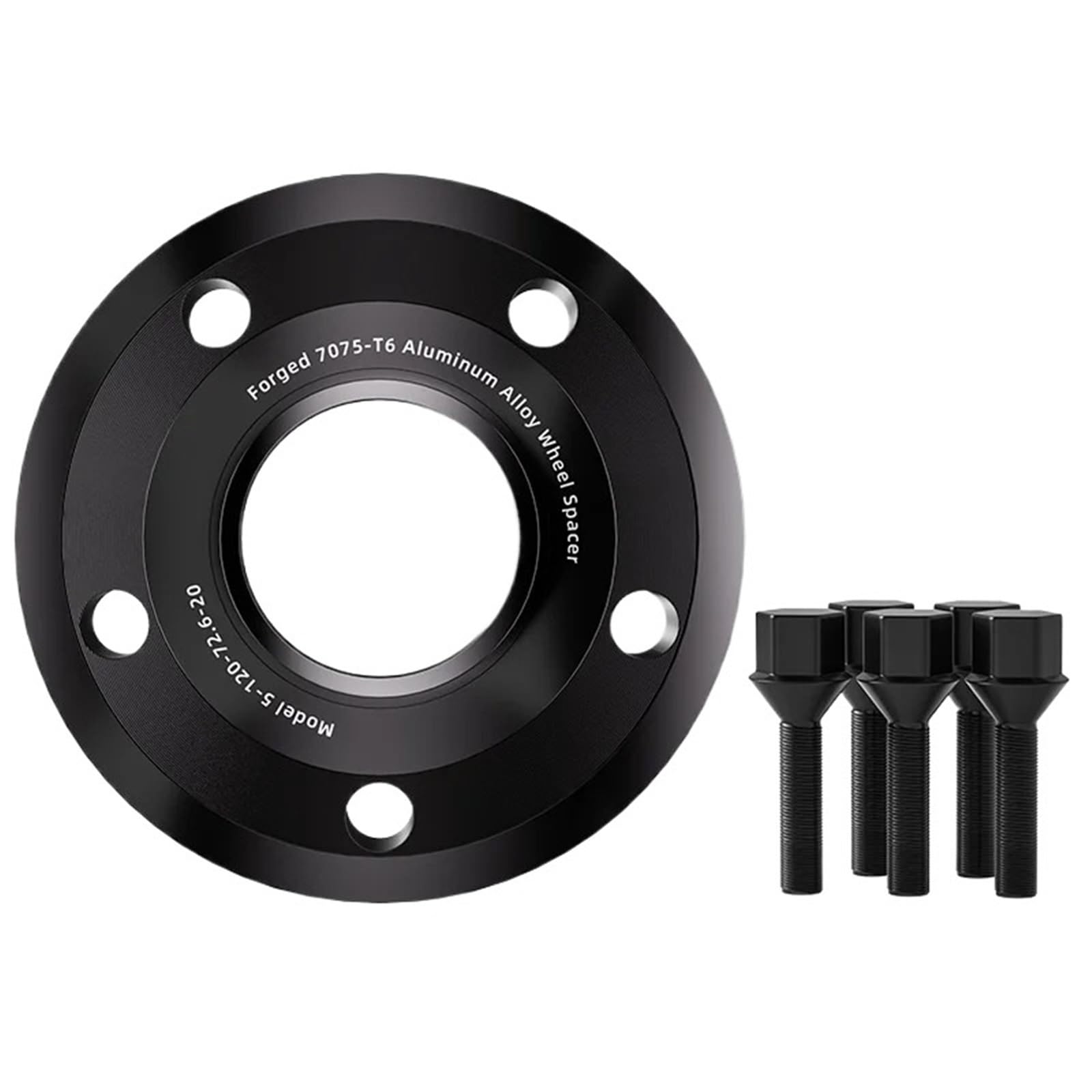 Spurplatten Für Ford Für F 150 2013-2024 Flansch Plate15/20/25/30/35mm 2/4 Stücke 6X13 5 87,1 M14X 1,5 Hub Centric Schwarz Geschmiedet Rad Spacer Spurverbreiterungen(4pcs 20mm) von YAKISA