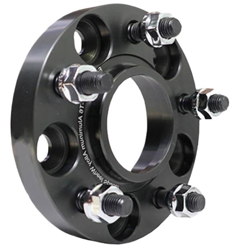 Spurplatten Für Hyundai Für Genesis G70 G80 G90 Separadores Zubehör Spurverbreiterungen 5x114,3 Hubcentric 67,1mm Erweiterung Aluminium Adapter Auto Spurverbreiterungen(1pcs Black 30mm) von YAKISA