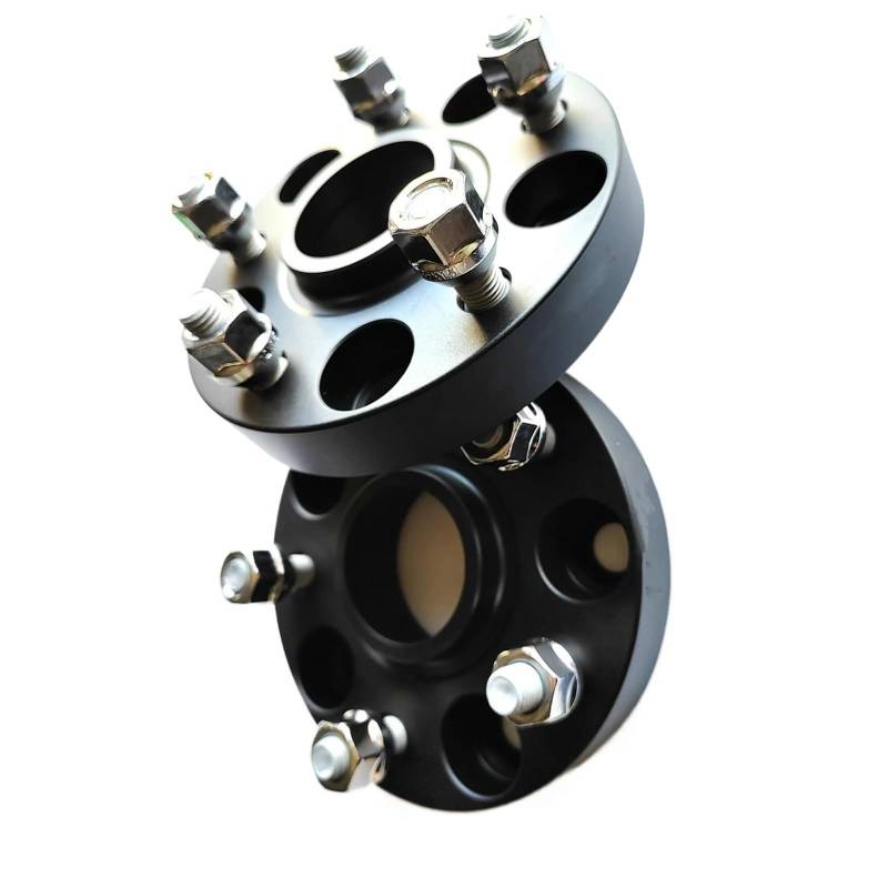 Spurplatten Für Land Für Rover Für Freelander Aluminium Rad Hub Spacer Kit Mit ET Platte Reibung Dichtung Flansch Spurverbreiterungen(30mm Black) von YAKISA