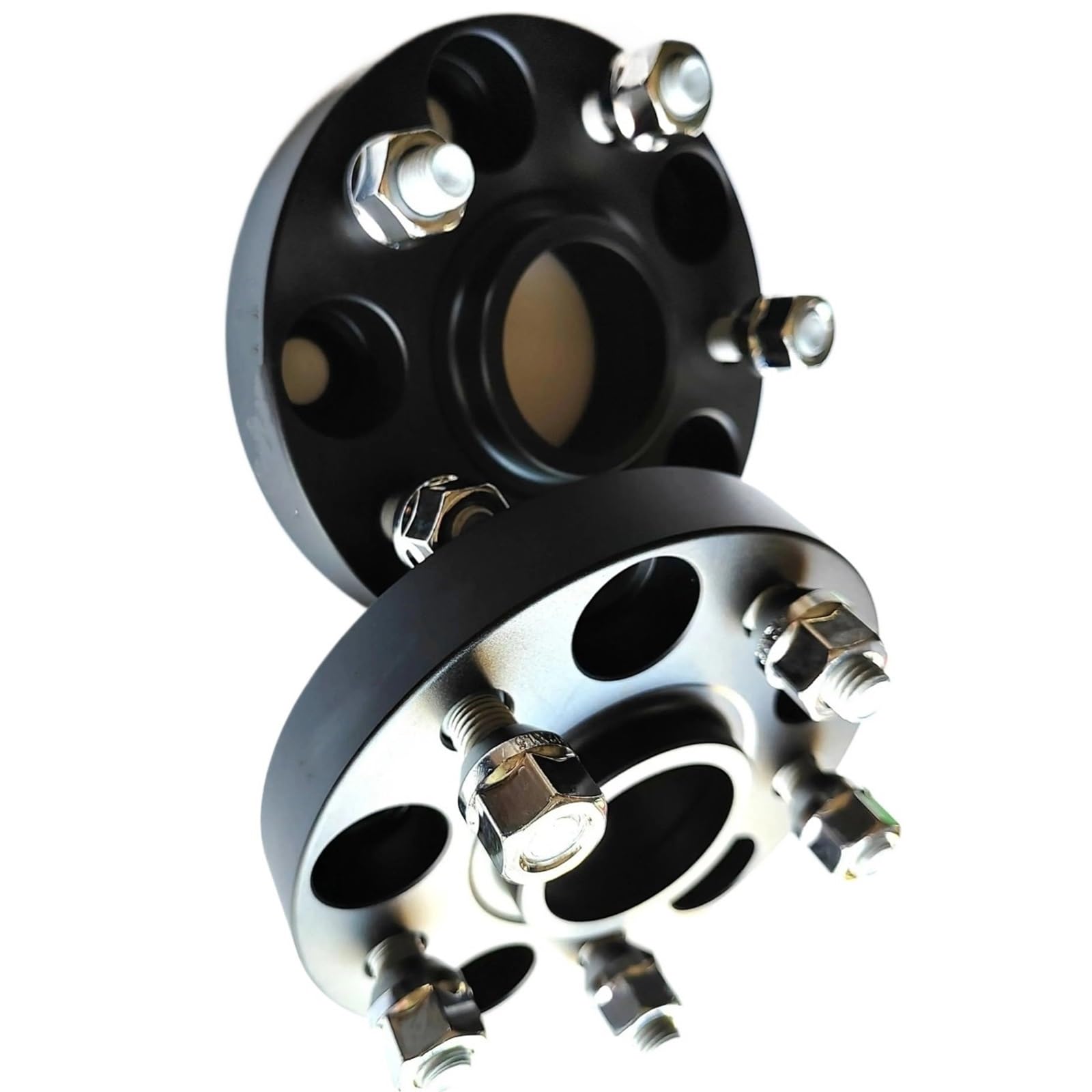 Spurplatten Für Land Für Rover Für Freelander Aluminium Rad Hub Spacer Kit Mit ET Platte Reibung Dichtung Flansch Spurverbreiterungen(35mm Black) von YAKISA
