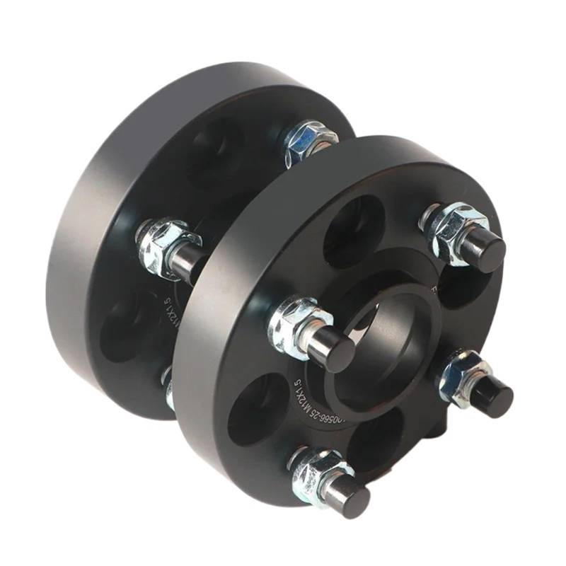 Spurplatten Für Toyota Für Yaris Für Vios K2 Für PICANTO Flansch Dichtung M12x1.5 2 Stück PCD 4x100 Zentrum Loch 54,1mm Rad Geschmiedet Spacer Adapter Spurverbreiterungen(2PCS 20mm Black) von YAKISA