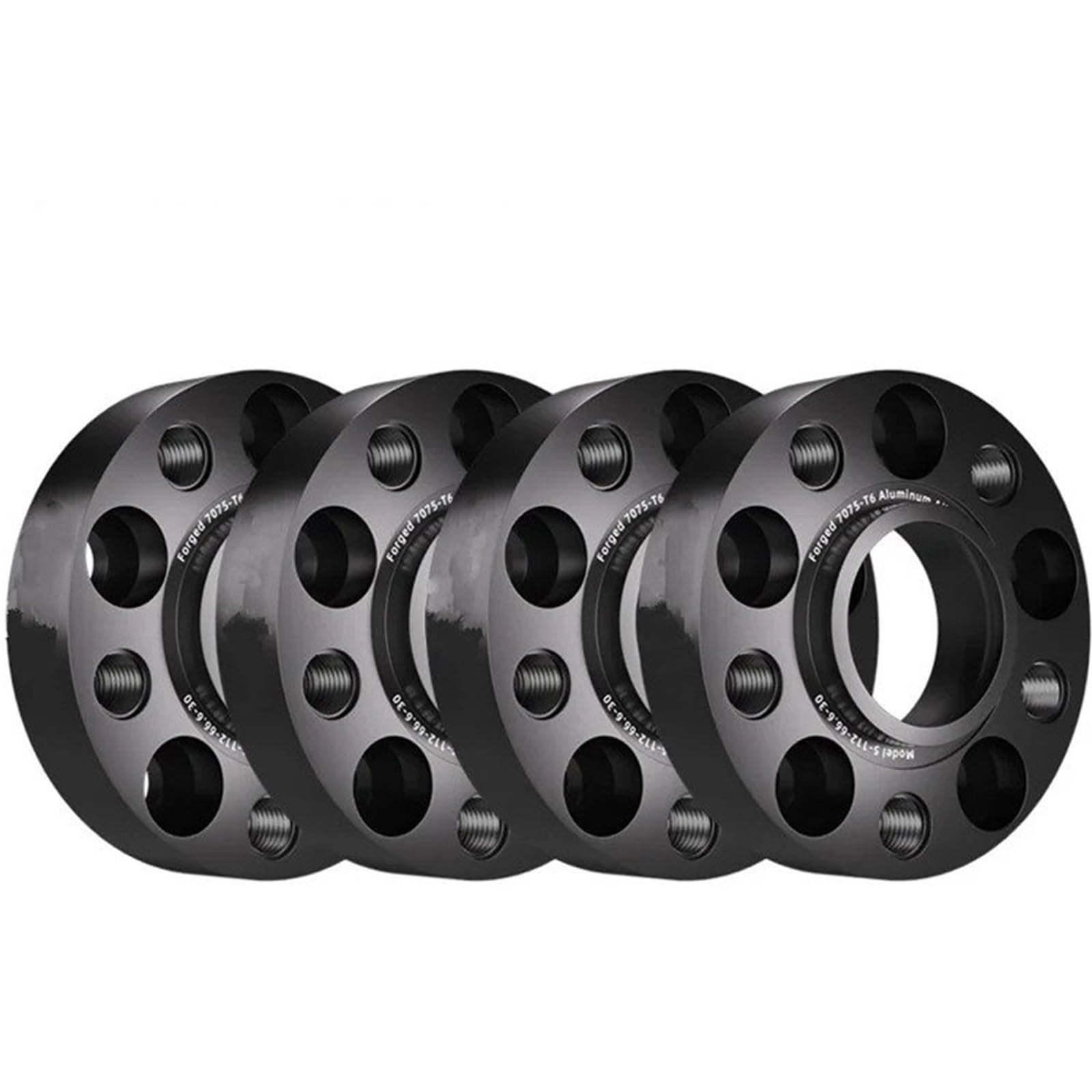 Spurplatten Für VW Für Transporter T5 T6 Flanschplatte Spurverbreiterungen Aluminiumnabe Verbreiterter Adapter 2/4 Stück 25/30mm 5x120 65.1 Spurverbreiterungen(4pcs 30mm) von YAKISA