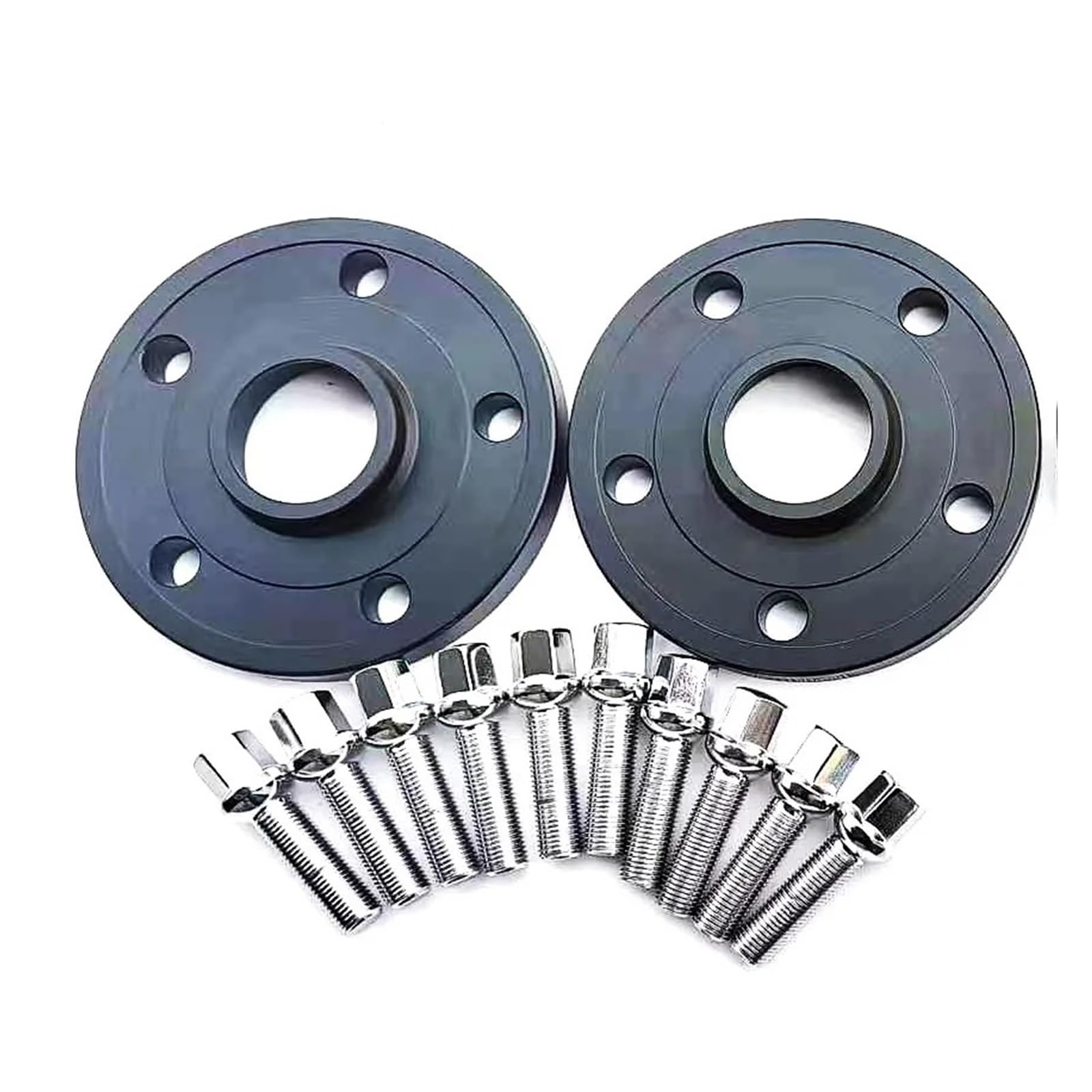 Spurplatten Für W215 Und W216-CL-Klasse CL500 CL600 5x112 CB 66.6 Mit 10 Stück 12x1,5 Kugelumlaufspindeln 2 Stück 25 Mm 1 Zoll Geschmiedete Spurverbreiterungen Spurverbreiterungen(25 mm Black) von YAKISA