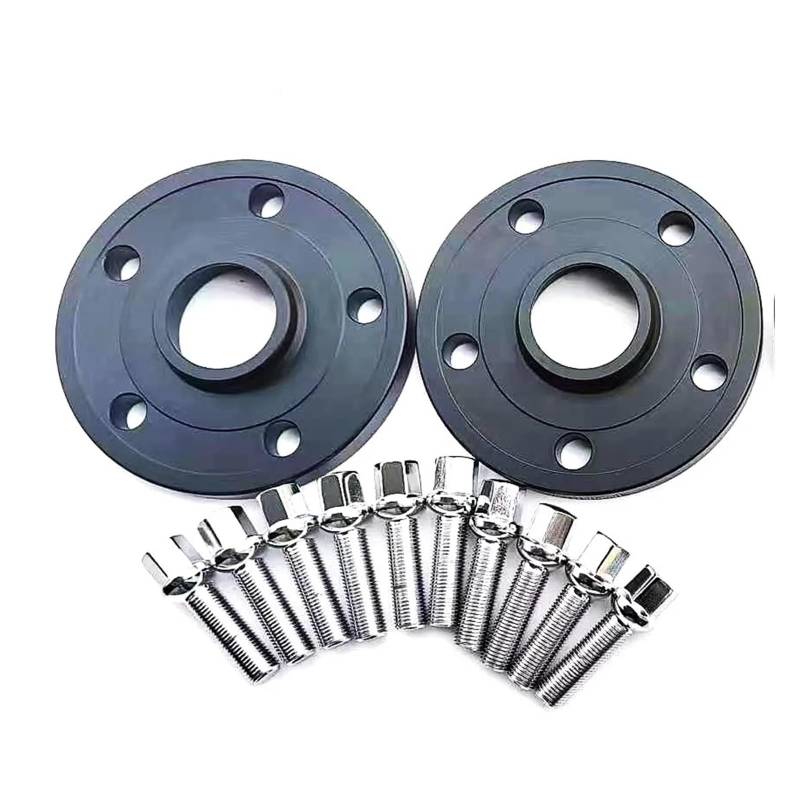 Spurplatten Für W215 Und W216-CL-Klasse CL500 CL600 5x112 CB 66.6 Mit 10 Stück 12x1,5 Kugelumlaufspindeln 2 Stück 25 Mm 1 Zoll Geschmiedete Spurverbreiterungen Spurverbreiterungen(25 mm Black) von YAKISA