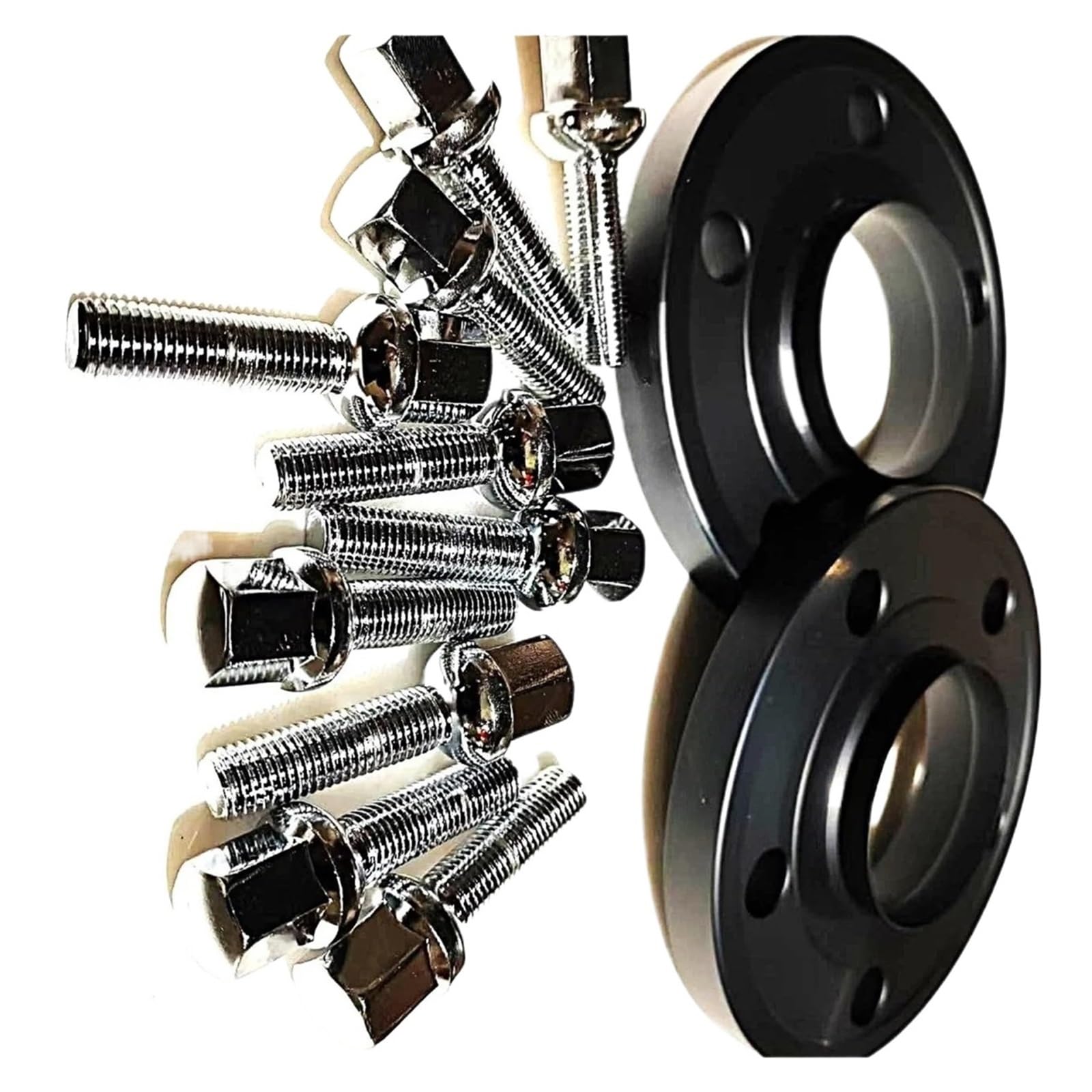 Spurplatten Für W215 Und W216-CL-Klasse CL500 CL600 5x112 CB 66.6 Mit 10 Stück 12x1,5 Kugelumlaufspindeln 2 Stück 25 Mm 1 Zoll Geschmiedete Spurverbreiterungen Spurverbreiterungen(25mm Black-Thin) von YAKISA