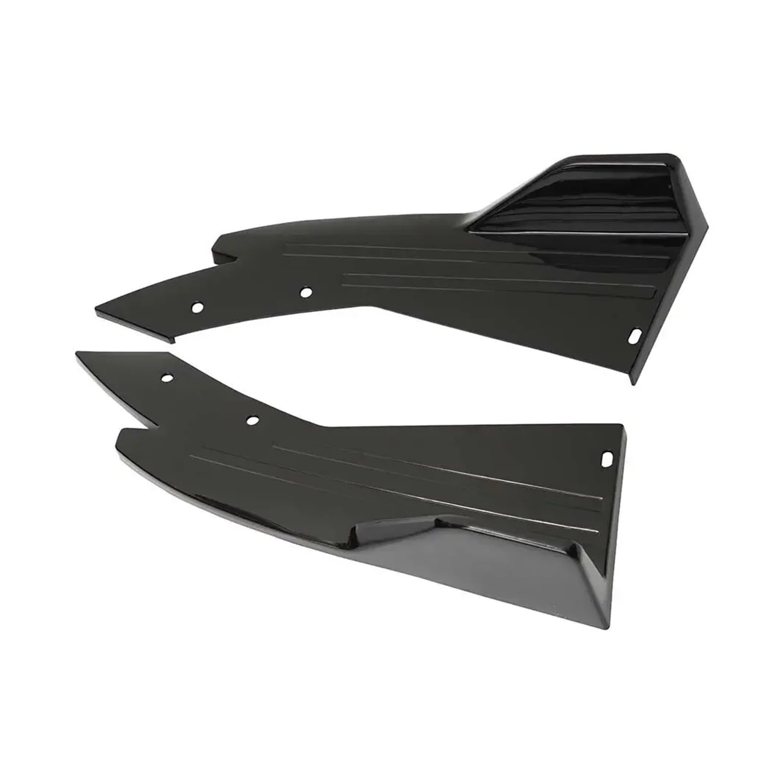 Auto Schweller Seitenschweller Für Ford Für Mustang GT 500 350 Auto Tuning Zubehör Heckschürze Diffusor Splitter Spoiler Canards Seite Röcke Abdeckung Aufkleber Trim (Farbe : Schwarz) von YALIYA