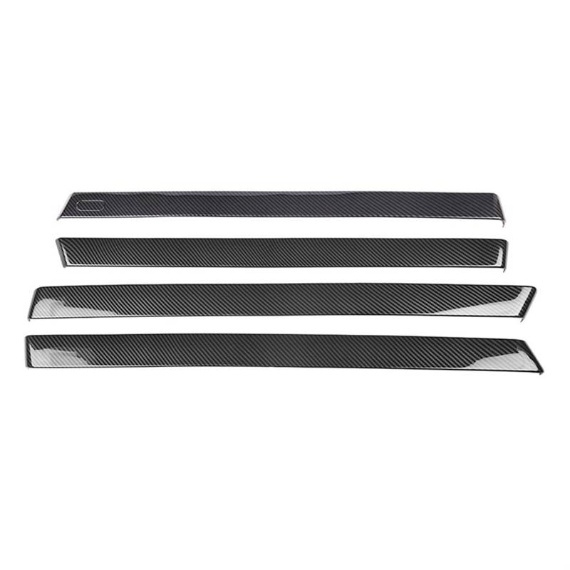 Auto Zierleisten Innen 4Pcs Für Hyundai Für Aini Für Krypton Für 5 IONIQ 2022 + Auto Carbon Fiber Innen Tür Panel Streifen Dekoration Abdeckung Trim Fit Innenzierleiste von YALIYA