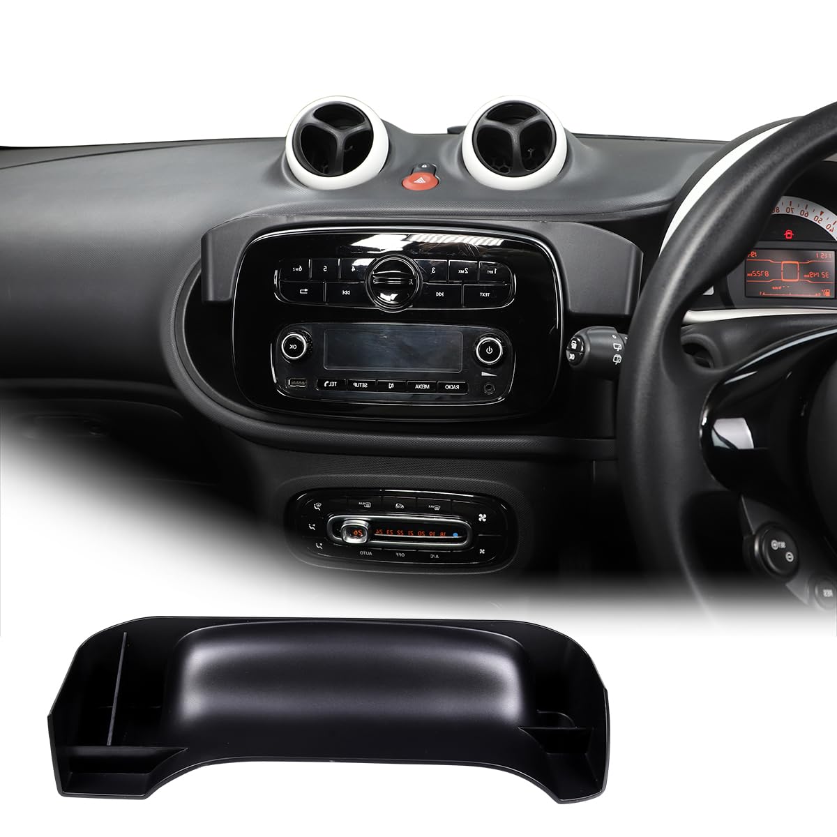 YANER Armaturenbrett Mittelkonsole Armaturenbrett Ablage für Benz Smart 453 Fortwo Forfour 2016-2021 Zubehör Armaturenbrett Organizer Einsatz Tray Mittelkonsole YANER Armaturenbrett Mittelkonsole Armaturenbrett Ablage für Benz Smart 453 Fortwo Forfour 2016-2021 Zubehör Armaturenbrett Organizer Einsatz Tray Mittelkonsole von YANER