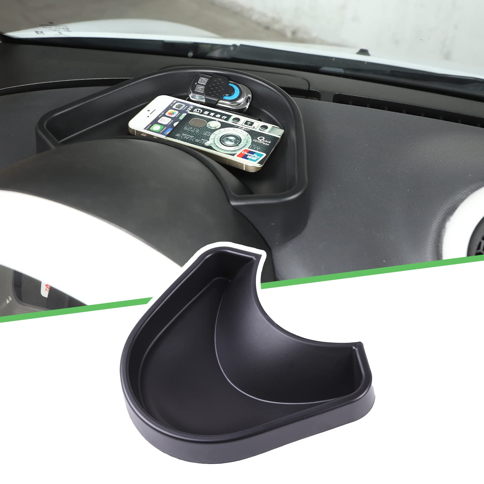 Passend für Benz Smart 453 Fortwo Forfour 2016–2021 Armaturenbrett-Aufbewahrungsbox, ABS-Armaturenbrett-Tablett-Organizer, Konsolen-Ablage-Organizer, Auto-Innenraum-Zubehör Passend für Benz Smart 453 Fortwo Forfour 2016–2021 Armaturenbrett-Aufbewahrungsbox, ABS-Armaturenbrett-Tablett-Organizer, Konsolen-Ablage-Organizer, Auto-Innenraum-Zubehör von YANER
