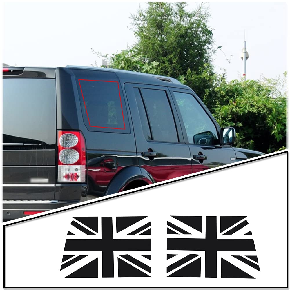 The Union Flag Vinyl Rückseite Side Fenster Aufkleber Kompatibel mit Land Rover Discovery 4 2010–2016, Fensteraufkleber, vorgeschnittene Aufkleber, Außenzubehör The Union Flag Vinyl Rückseite Side Fenster Aufkleber Kompatibel mit Land Rover Discovery 4 2010–2016, Fensteraufkleber, vorgeschnittene Aufkleber, Außenzubehör von YANER