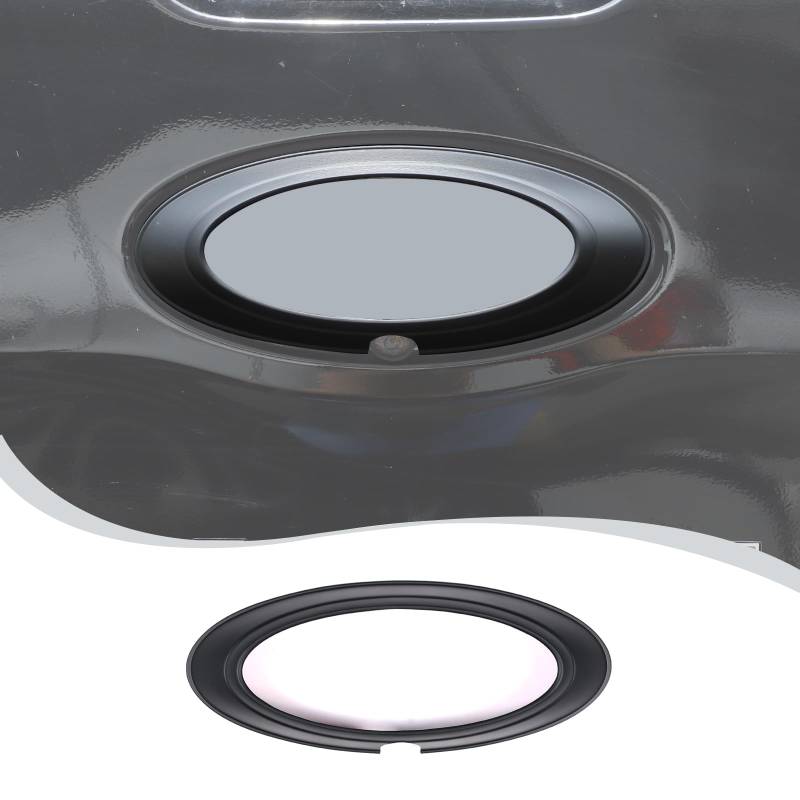 YANER Hinten Auto Logo Emblem Abzeichen Ring Zierleiste für Ford Ranger 2015-2021 Exterieur Autozubehör (Mattschwarz) von YANER