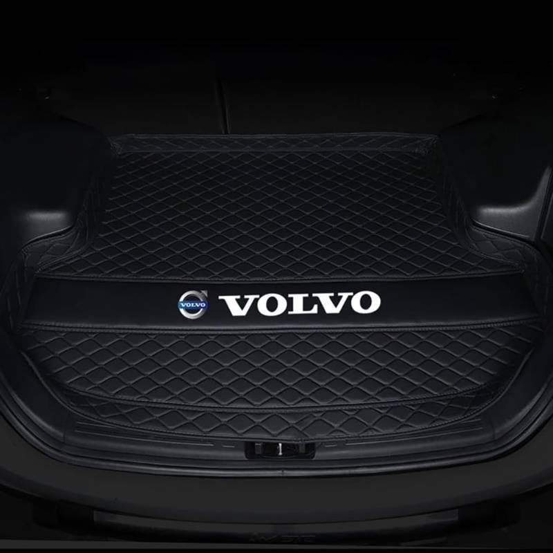 Auto Kofferraummatten für Volvo V70 I LV II P80 SW XC70 Estate 1995-2007, Kofferraum Cargo Schutzmatte Langlebiges Wasserdicht Schmutzmatte Mat Innenraum ZubehöR,Bla-ck von YANGFEIYA