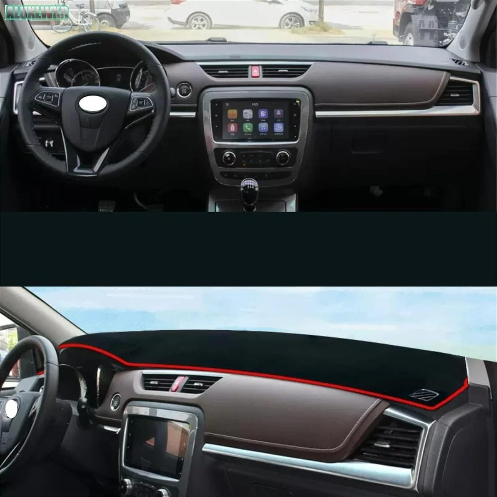 Auto Dashboard Cover Für JAC Jak T8 Frison 2018 2019 2020 Auto Dashboard Vermeiden Licht Pad Instrument Plattform Schreibtisch Abdeckung Matten Teppiche Auto Dash Mat(C) von YANGTINGTING