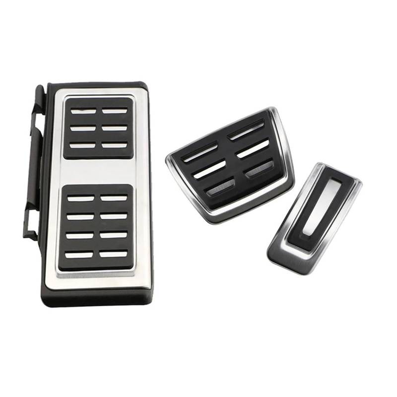 Auto Pedale Für Seat Tarraco Ibiza Leon Arona Ateca 2018-2021 Edelstahl Auto Fußstütze Gas Bremspedal Abdeckung Auto Pedale Bremse Pedalkappen(at with Rest) von YANGTINGTING
