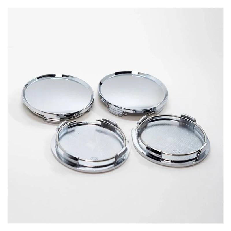Auto Rad Distanzstück Adapter 4 Stücke Universal Auto Rad Center Caps Abdeckungen Reifen Felge Hub Caps Spurverbreiterungen 63mm Silbrig Accesorios Para Auto Flansch-Radnaben-Distanzstück(Silvery-4pcs von YANGTINGTING