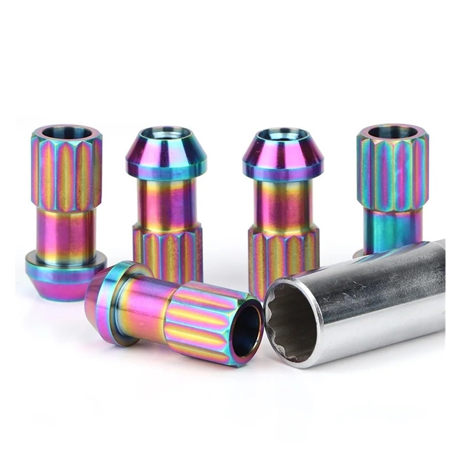 Auto Rad Distanzstück Adapter Diebstahlsicherungsmutter M12 * 1,5 / M12 * 1,25 4/10 / 20 STK GR5 Titanlegierung Geschmiedete Autoreifenzubehör Radmuttern Flansch-Radnaben-Distanzstück(20PCS Color blue Auto Rad Distanzstück Adapter Diebstahlsicherungsmutter M12 * 1,5 / M12 * 1,25 4/10 / 20 STK GR5 Titanlegierung Geschmiedete Autoreifenzubehör Radmuttern Flansch-Radnaben-Distanzstück(20PCS Color blue von YANGTINGTING