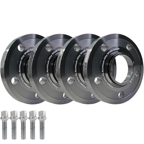Auto Rad Distanzstück Adapter Für Benz 15/20mm 4 Stücke 5x11 2 66,6 Hub Centric Schwarz T6-7075 Spurverbreiterung Mit Erweiterten Radschrauben Flansch-Radnaben-Distanzstück(4PCS 7075 20mm) von YANGTINGTING