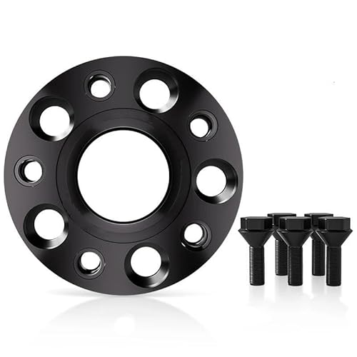 Auto Rad Distanzstück Adapter Für Ford Für Jaguar Für F-Pace 2015-2021 5x108 CB 63,4 M14 X 1,5 Hub Centric Schwarz Geschmiedet Rad Spacer Flansch Platte 15/20/25/30/35mm 2/4 Stücke Flansch-Radnaben-Di von YANGTINGTING