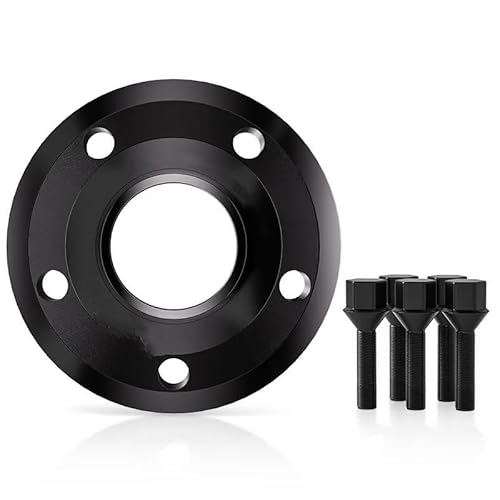 Auto Rad Distanzstück Adapter Für Ford Für Jaguar Für XE 2015-2023 5x108 CB 63,4 M12 X 1,5 Hub Centric Schwarz Geschmiedet Rad Spacer Flansch Plate15/20/25/30/35mm 2/4 Stücke Flansch-Radnaben-Distanzs von YANGTINGTING