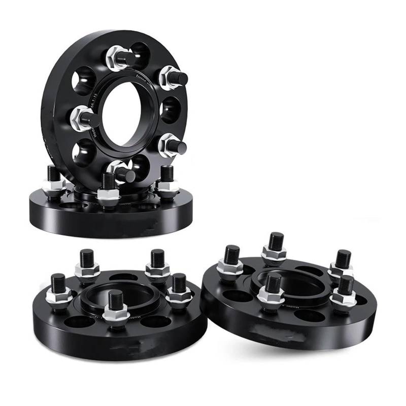 Auto Rad Distanzstück Adapter Für Ford Für Mustang Für Shelby Für GT500 2 / 4PCS 5x114,3 70,5 M14X1,5 1/2 "Flanschplatte T6-7075 Spurverbreiterungen Aluminiumnabe Verbreiterter Adapter Flansch-Radnabe von YANGTINGTING