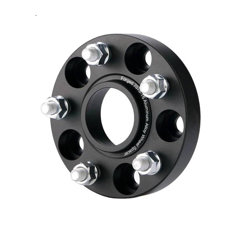 Auto Rad Distanzstück Adapter Für Tesla Für Modell 3 Für Y 2017-2023 PCD 5X114.3 CB 64.1 M14X1.5 Schwarz Geschmiedete Aluminium-Nabenabstandshalter Verbreiterungsadapter 1 Stück Flansch-Radnaben-Dista von YANGTINGTING