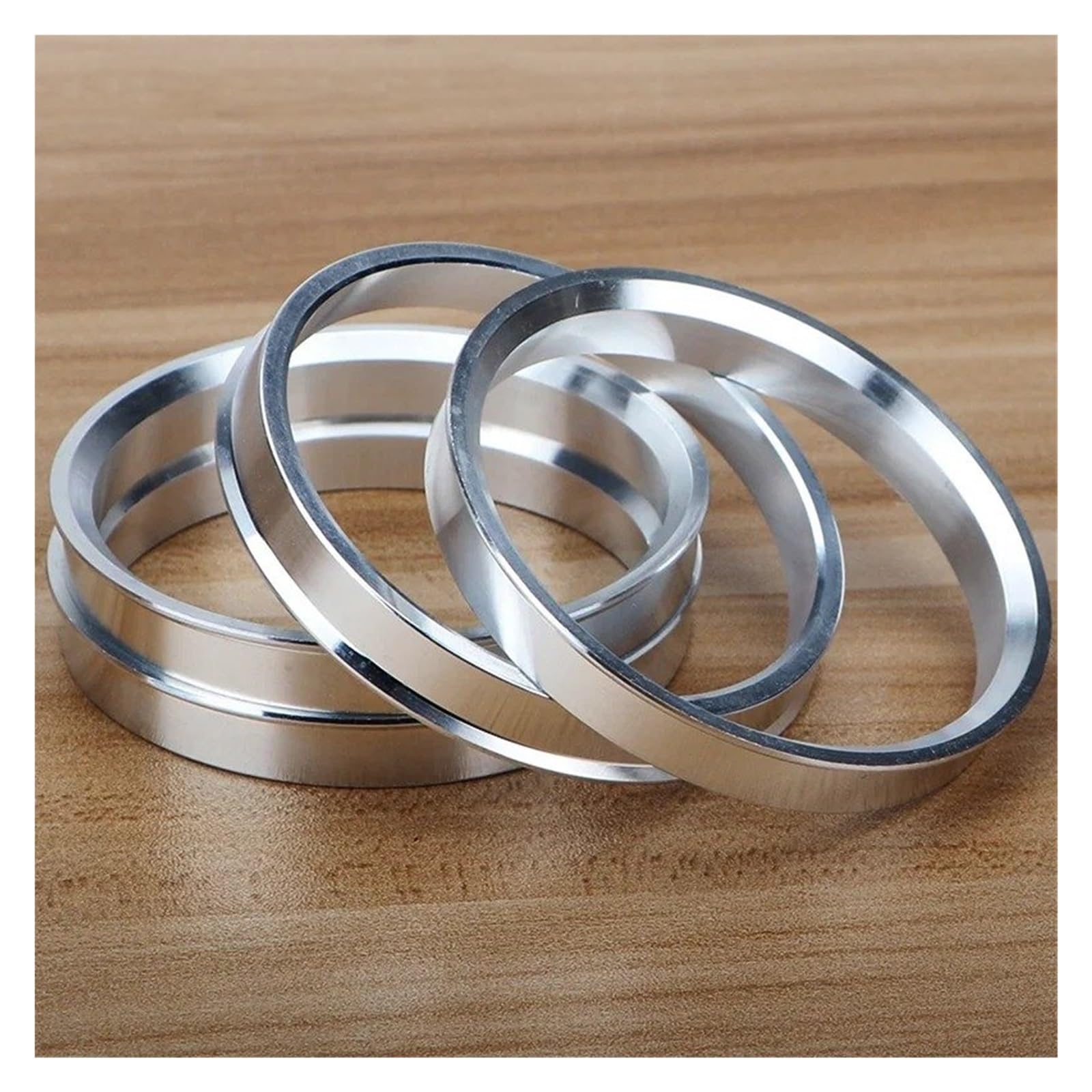 Auto Rad Distanzstück Adapter Universal 56,6-60,1, 56,6-67,1, 56,6-72,6, 56,6-73,1 Mm 4 Teile/Satz Aluminium-Nabenringe Nabenzentrierringe Radbohrung Flansch-Radnaben-Distanzstück(56.6-60.1mm) von YANGTINGTING