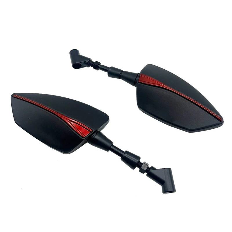 Motorradspiegel Für FZ6 FZ6N FZ6S FZ6R FZ8 FZ8S FZ8N FAZER S2 FZ 6 6N 6S 6R M8 M10 Motorrad Rückspiegel Rückansicht Spiegel Seite Spiegel Motorrad Rückspiegel(Fzaer - Red) von YANGTINGTING