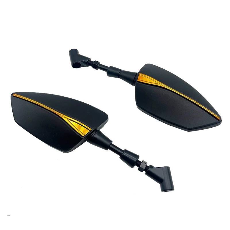 Motorradspiegel Für FZ6 FZ6N FZ6S FZ6R FZ8 FZ8S FZ8N FAZER S2 FZ 6 6N 6S 6R M8 M10 Motorrad Rückspiegel Rückansicht Spiegel Seite Spiegel Motorrad Rückspiegel(NO Logo Glod) von YANGTINGTING