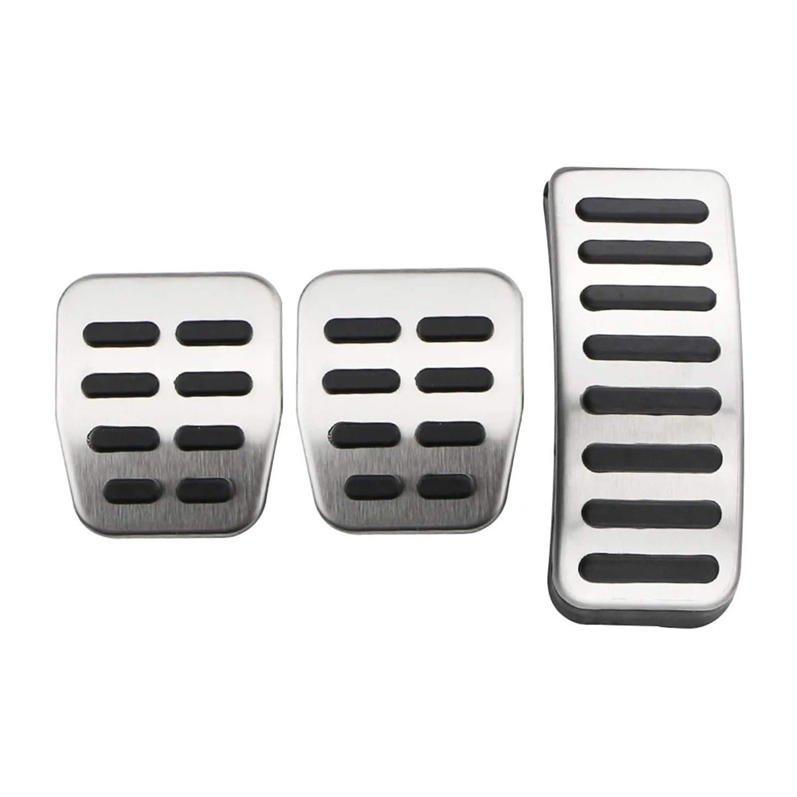 Pedalkappen Für A3 S3 8L 1995-2003 Edelstahl Gas Bremse Dead Rest Fuß Pedal Schutz Abdeckungen Autopedalsatz(MT Without Rest) von YANGTINGTING