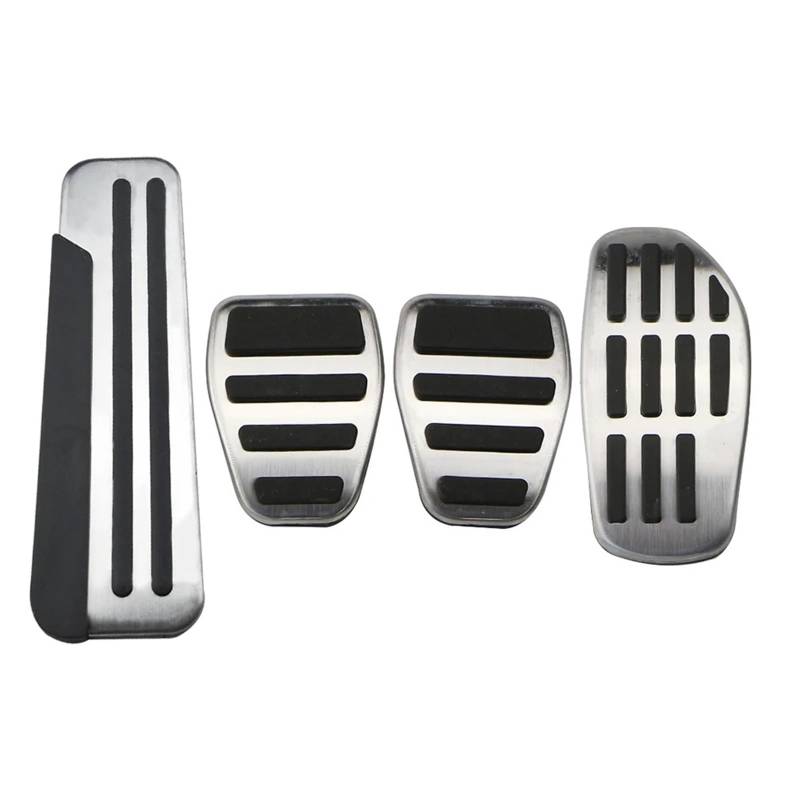 Pedalkappen Für Nissan Für Qashqai J11 X-Trail Für Rogue T32 Für Kicks Für Altima Auto Gas Kraftstoff Bremspedal Pads Abdeckung Autopedalsatz(MT with Rest Pedal) von YANGTINGTING