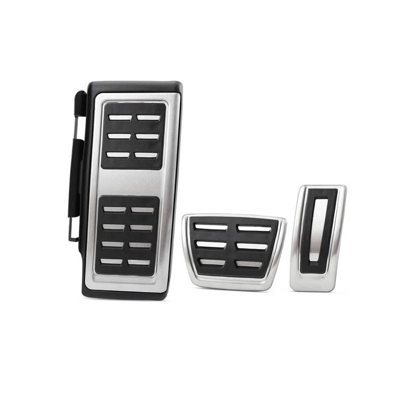 Pedalkappen Für VW Für Golf 7 Sportsvan R Für GTI MK7 2012-2018 Auto Kupplung Bremse Fußstütze Pedal Autopedalsatz(3 Pcs at with Rest) von YANGTINGTING