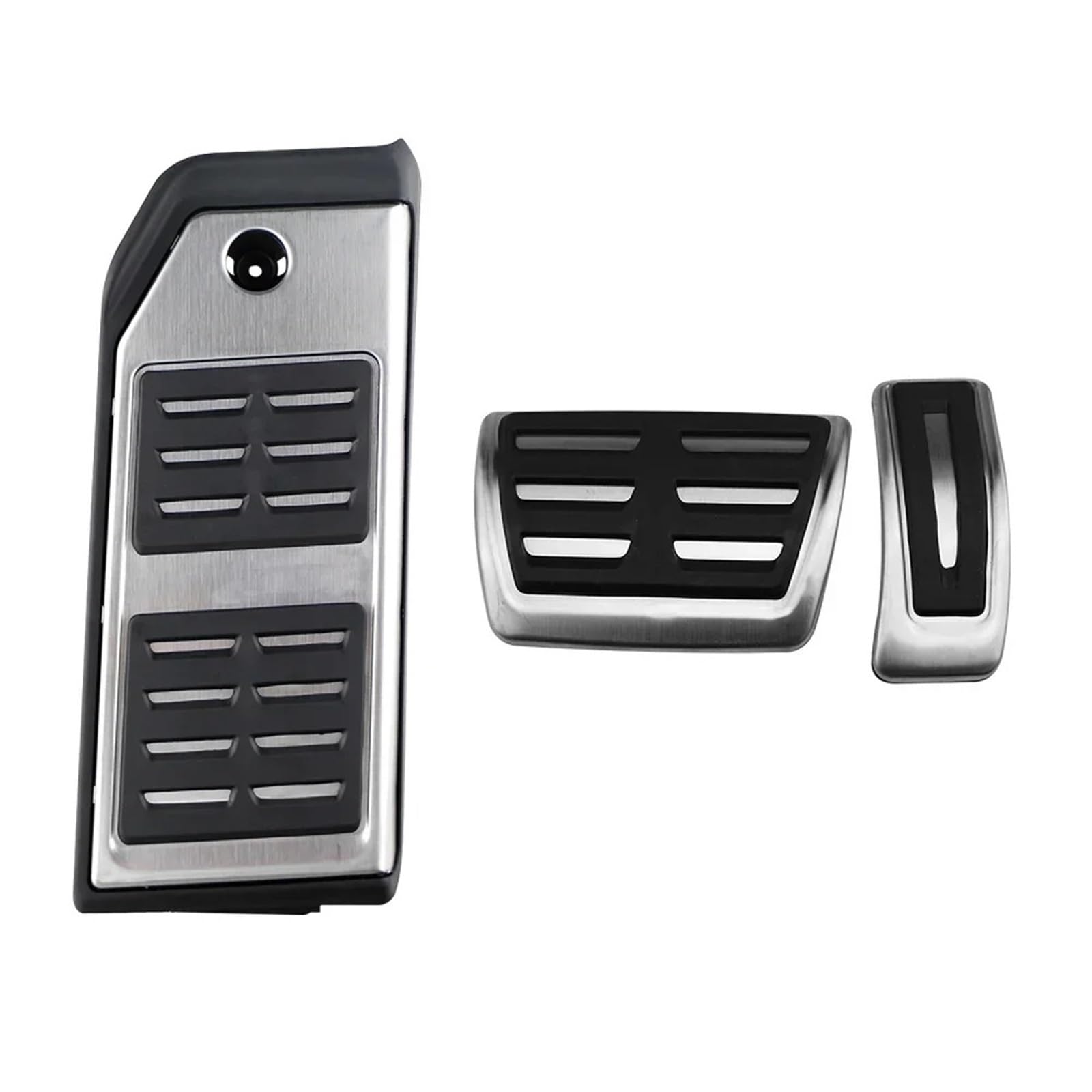 Pedalkappen Für VW Für Touareg 2019 2020 LHD Auto Pedal Kraftstoff Accelerator Bremse Fußstütze Pedale Platte Autopedalsatz(3pcs a Set) von YANGTINGTING