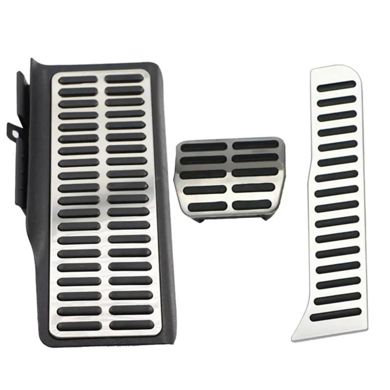 Pedalkappen Für VW Neu Für Jetta MK6 LHD Auto-Styling Auto Kraftstoff Gas Pedal Pads Fuß Rest Pedale Abdeckung Autopedalsatz(3Pcs at) von YANGTINGTING