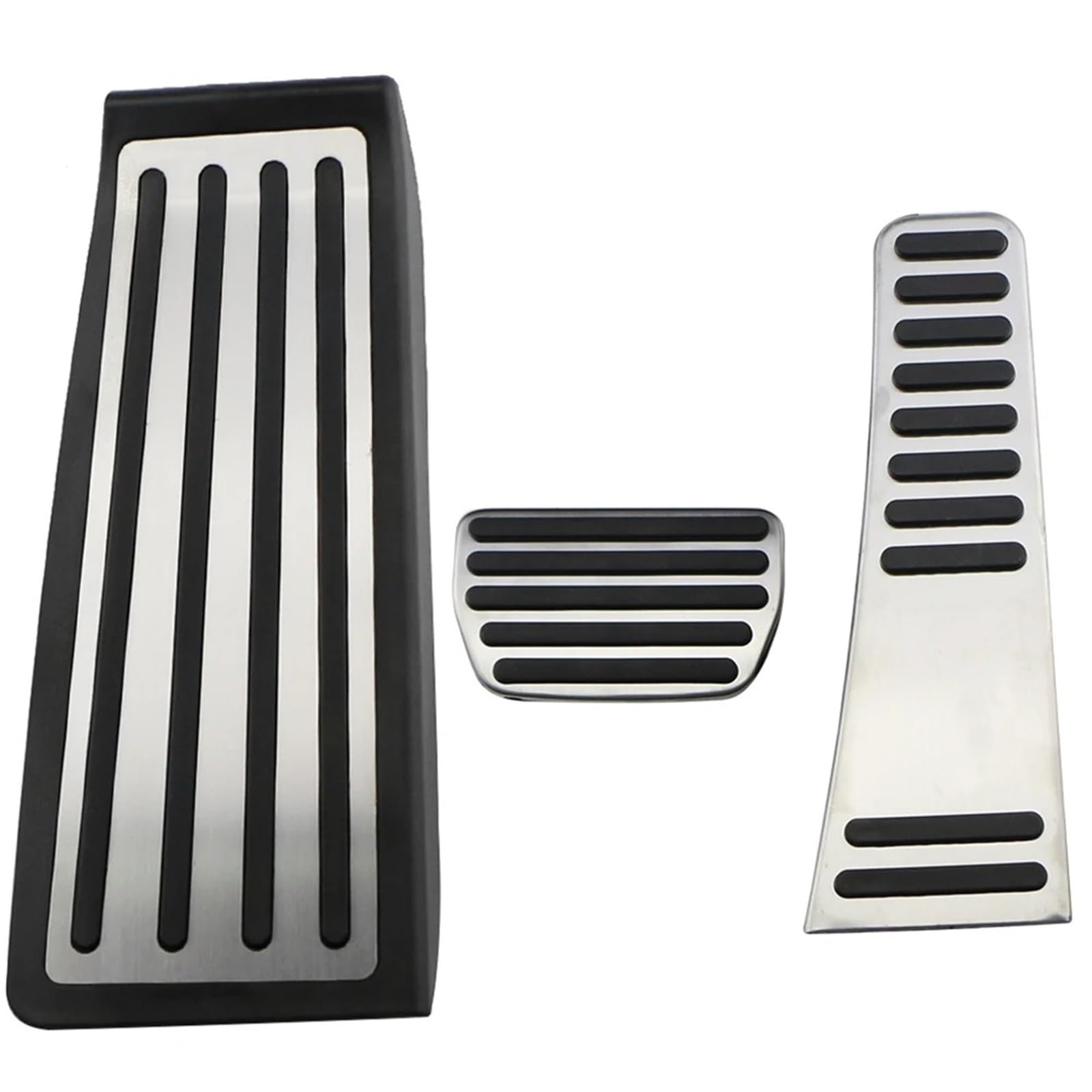 Pedalkappen Für Volvo Für XC90 2017-2021 Gas Bremse Fuß Rest Pedal Abdeckung Edelstahl Autopedalsatz(3Pcs at with Rest) von YANGTINGTING