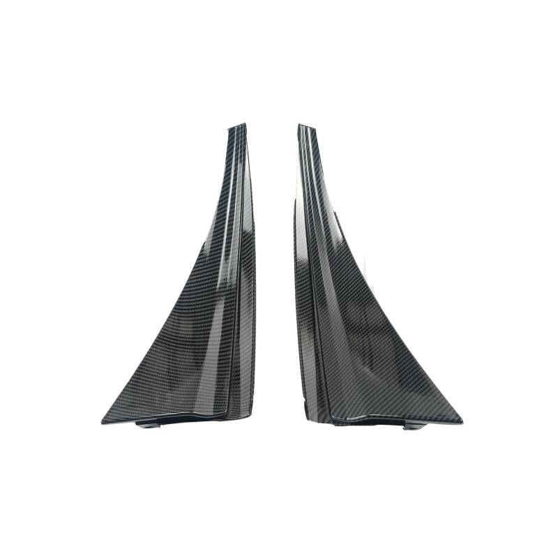 Spritzschutz Kotflügel Für Chevrolet Für Corvette Für C7 2014-19 Hinterradkotflügel Modifizierte Vergrößerte Version Carbonfaser-Look Glänzend Schwarz Autozubehör Auto Rad Fender(Glossy Black) von YANGTINGTING