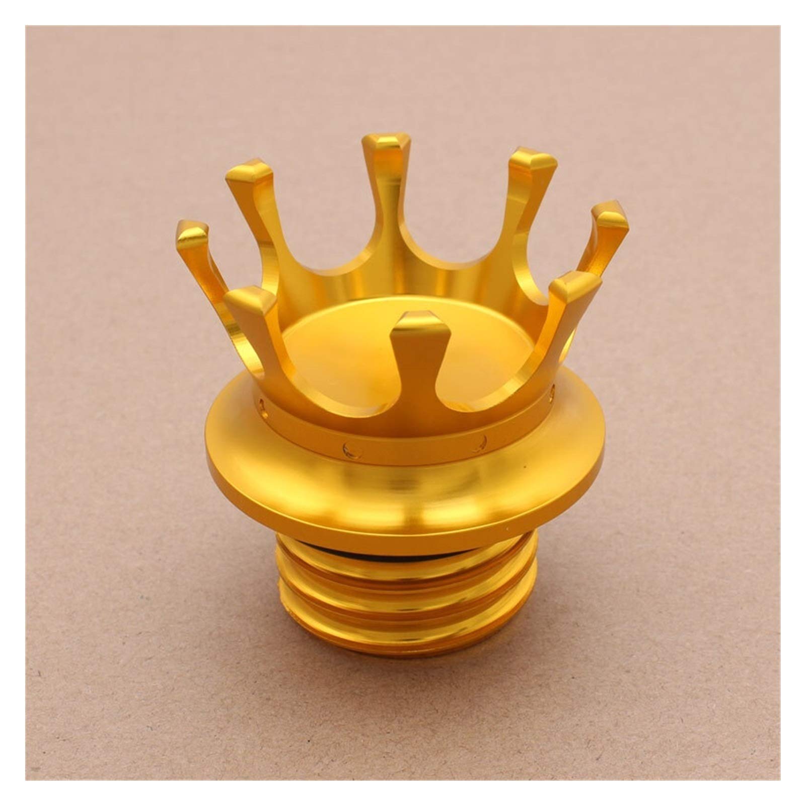 Diesel Tankdeckel,Auto Tankdeckel Ersatz König Kronen-Art-Flush Tankdeckel for Harley Sport Road King Dyna Softail zubehör (Color : Gold) von YANHAO