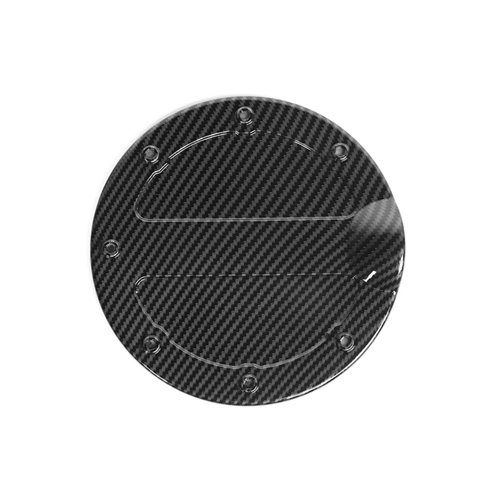 Diesel Tankdeckel,Auto Tankdeckel Ersatz Tankabdeckung Aufkleber for Ford Chrom Carbon Fiber ABS Tankdeckel Gas Tür Cap Öl-Tür-Abdeckung Aufkleber zubehör(Carbon Fiber) von YANHAO